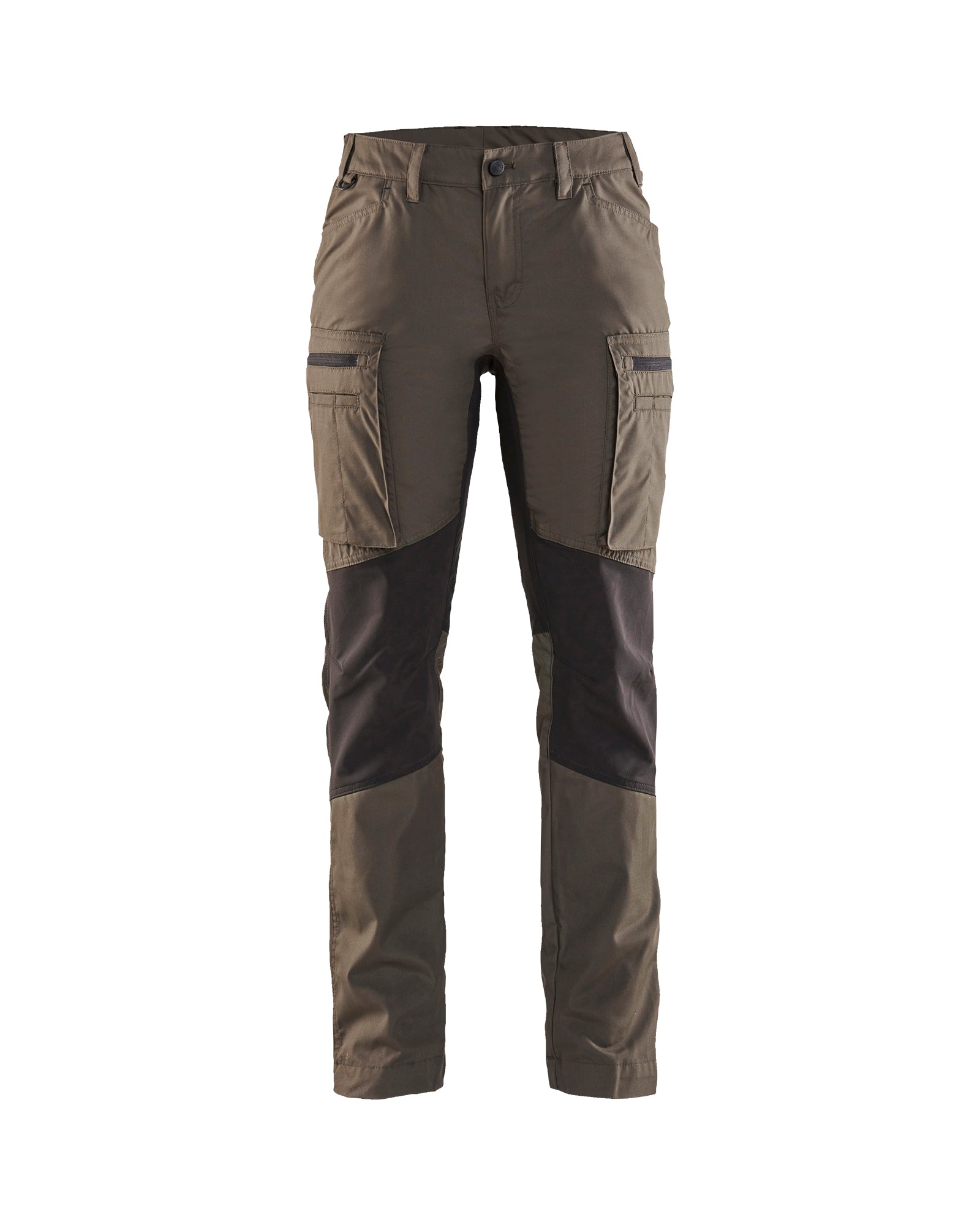PANTALON DE SERVICE POUR FEMMES - Vert Olive/Noir