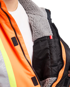 Parka d'hiver - Orange Haute-visibilité