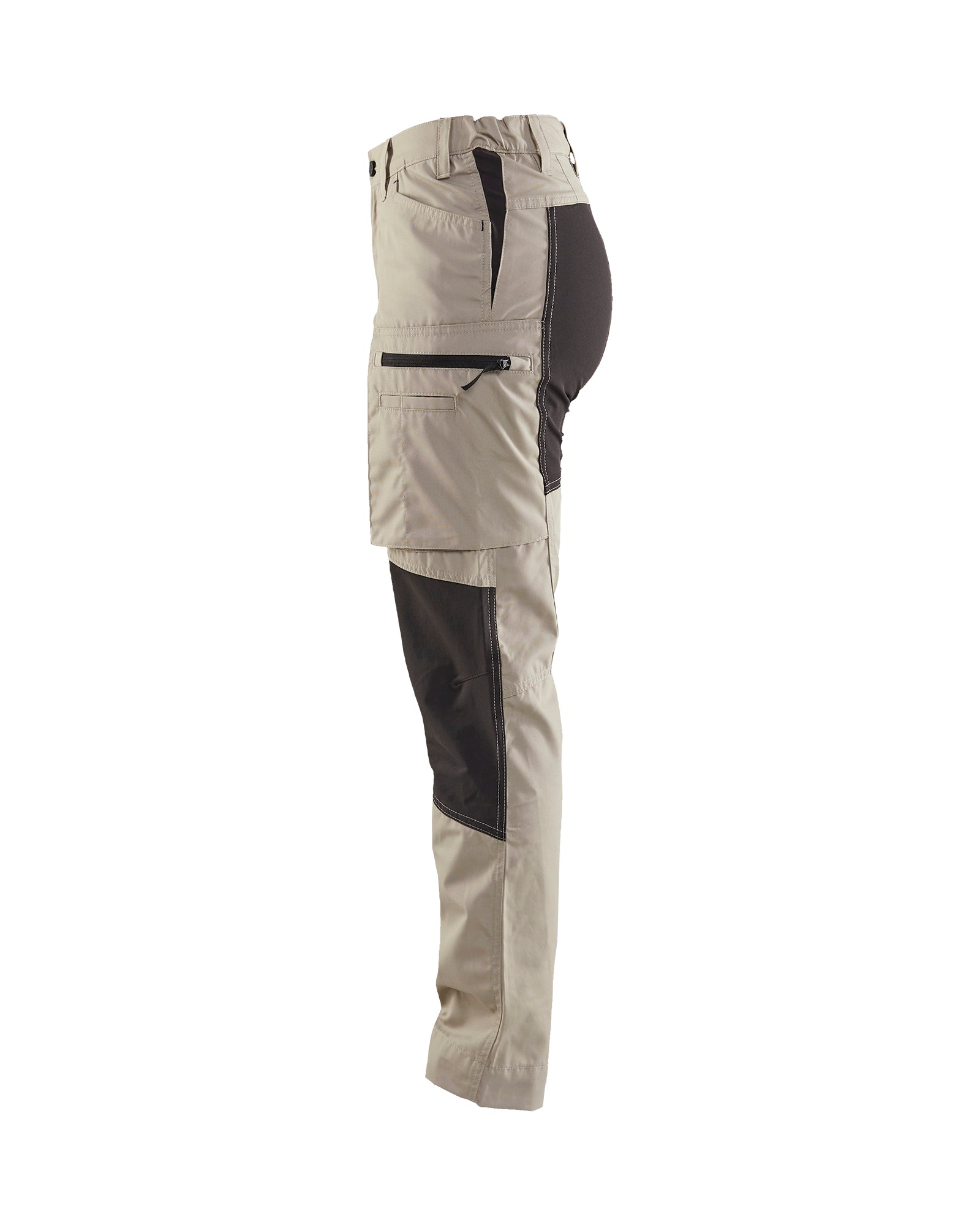 WOMEN'S SERVICE STRETCH PANTS - Stone/Black