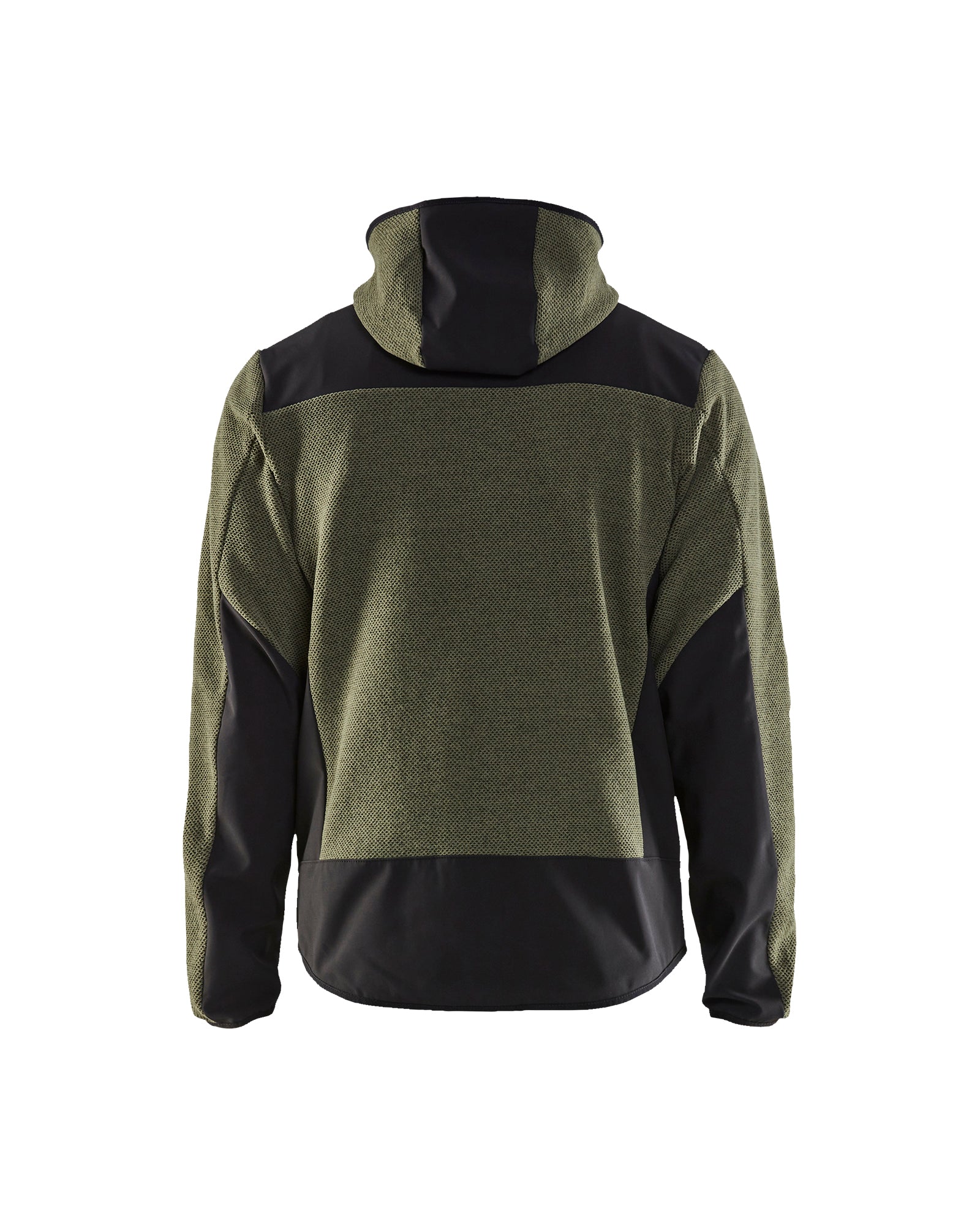 MANTEAU POLAIRE EN TRICOT - Autumn green/Black