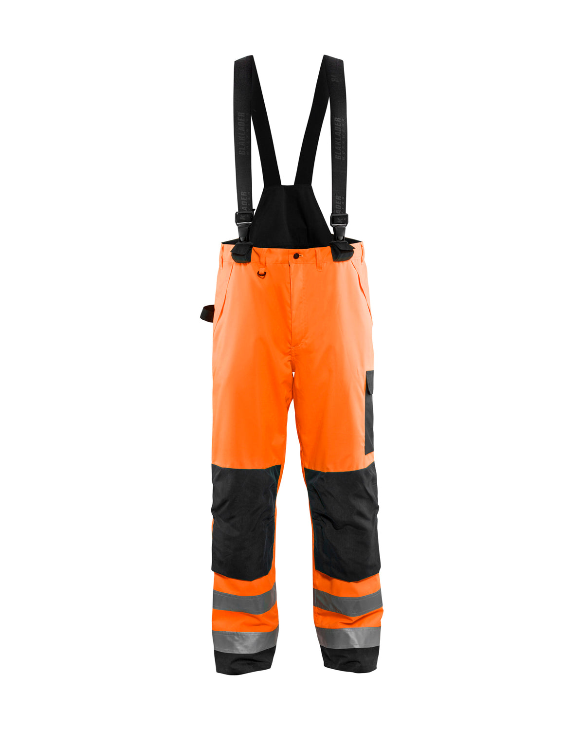 HI-VIS SHELL PANTS - Orange Hi-viz/Black