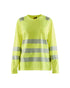T-SHIRT À MANCHES HAUTE-VISIBILITÉ LONGUES POUR FEMMES - Jaune