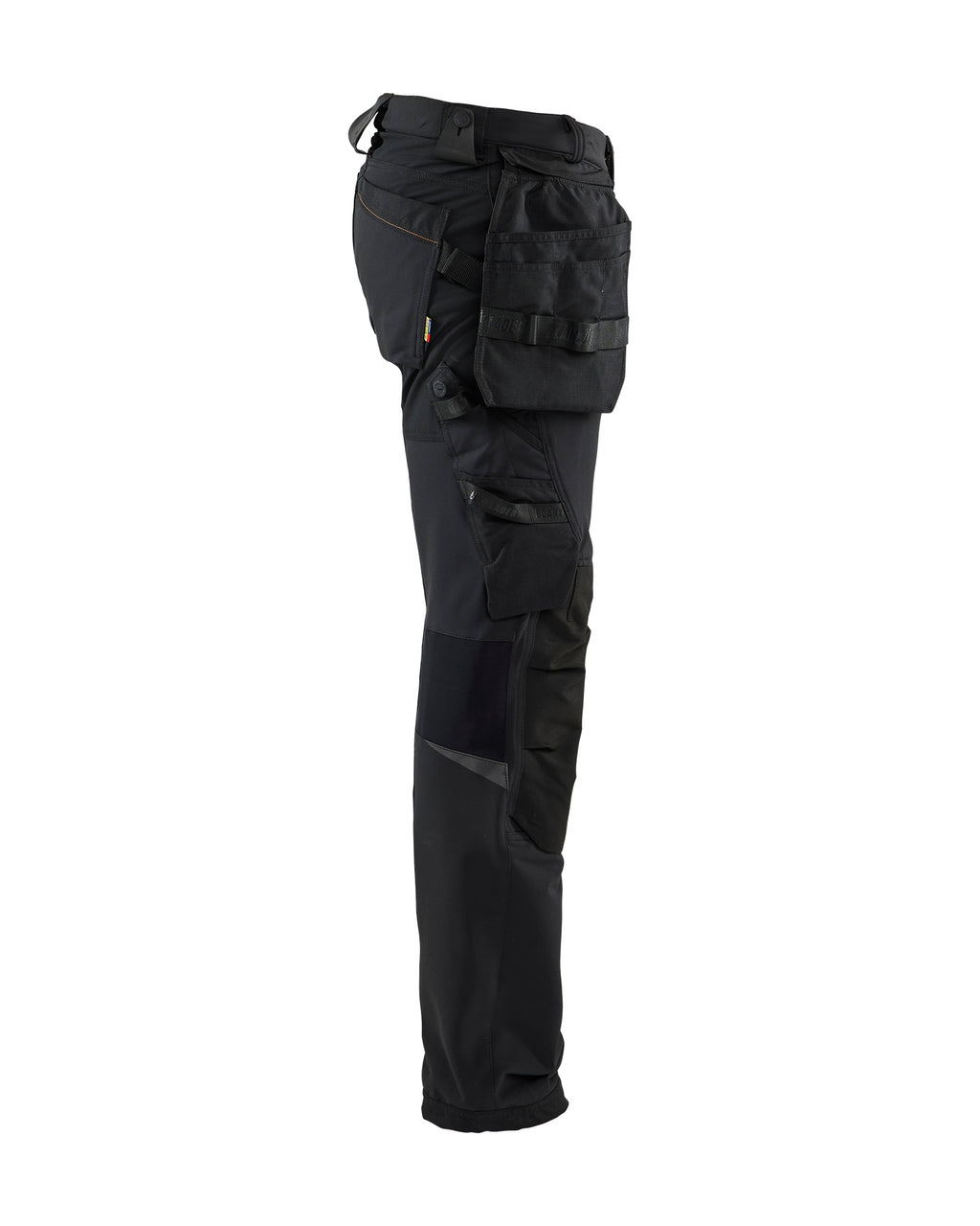 4-Way stretch Work Pants - Black/Orange