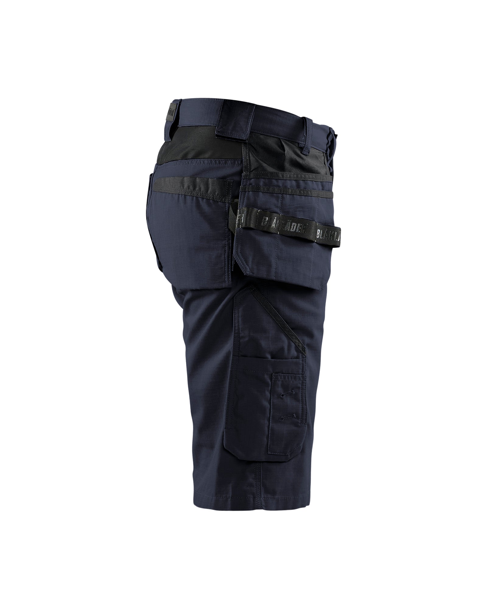 Ripstop Long Short With Utility Pockets - Dark navy blue