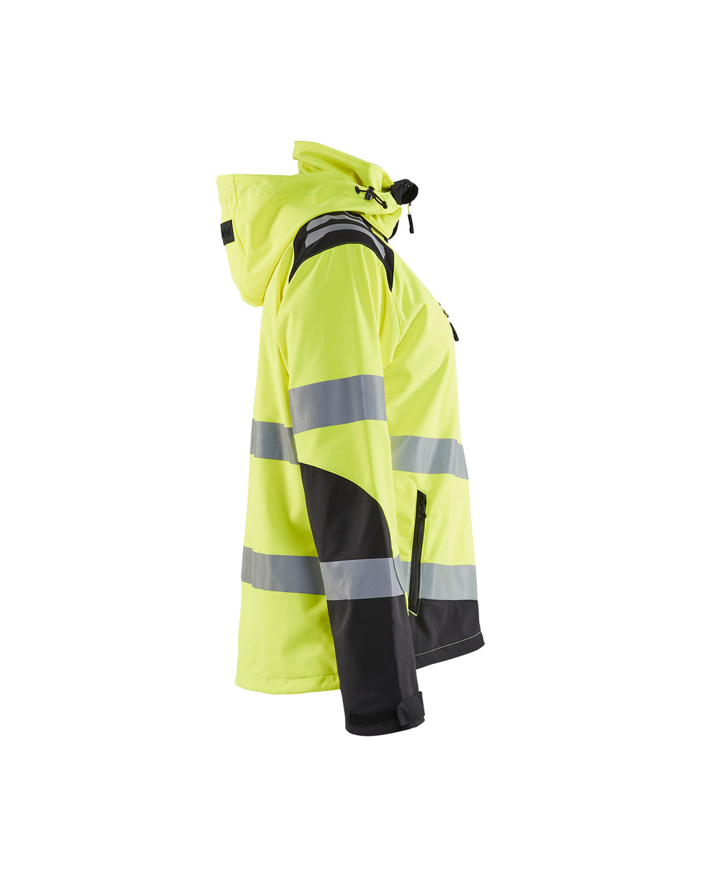 Women's Hi-Vis Softshell - Yellow Hi-viz/Black