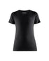 T-shirt à manches courtes pour femme - Noir