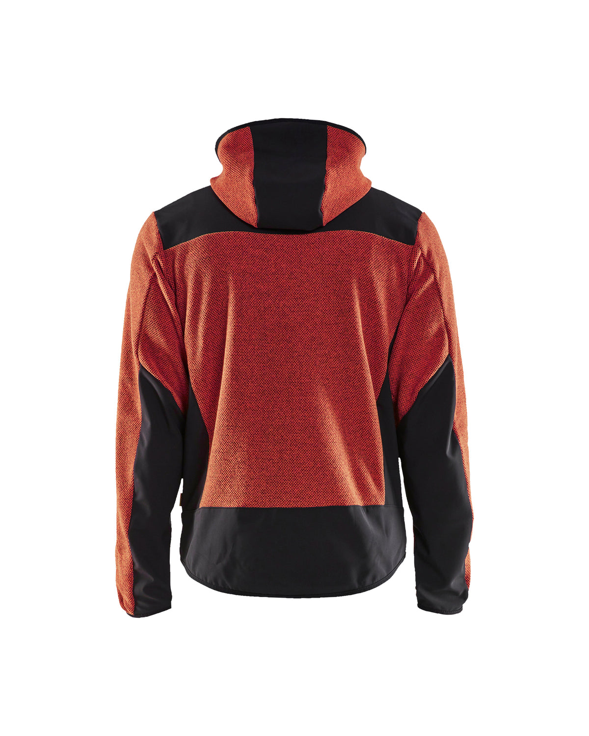 MANTEAU POLAIRE EN TRICOT - Rouge ardent/Noir