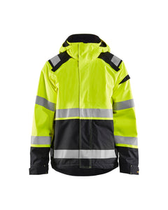 Manteau coquille Premium Haute-visibilité - Jaune haute-visibilité/Noir