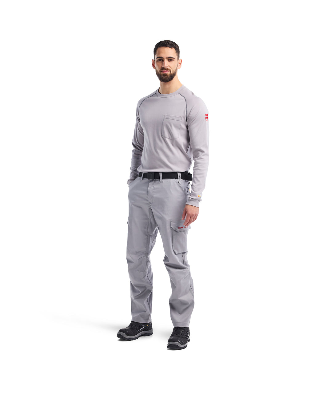 FR Light Long Sleeve T-shirt (9.1cal) - Light grey
