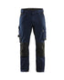 Pantalon D'ARTISAN EXTENSIBLE - Marine foncé