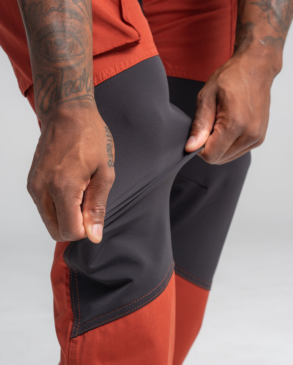 Service Pants with Stretch - Dark olive green /black