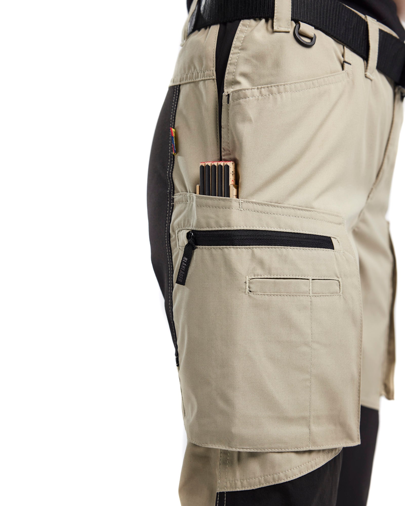 PANTALON DE SERVICE POUR FEMMES - Beige/Noir
