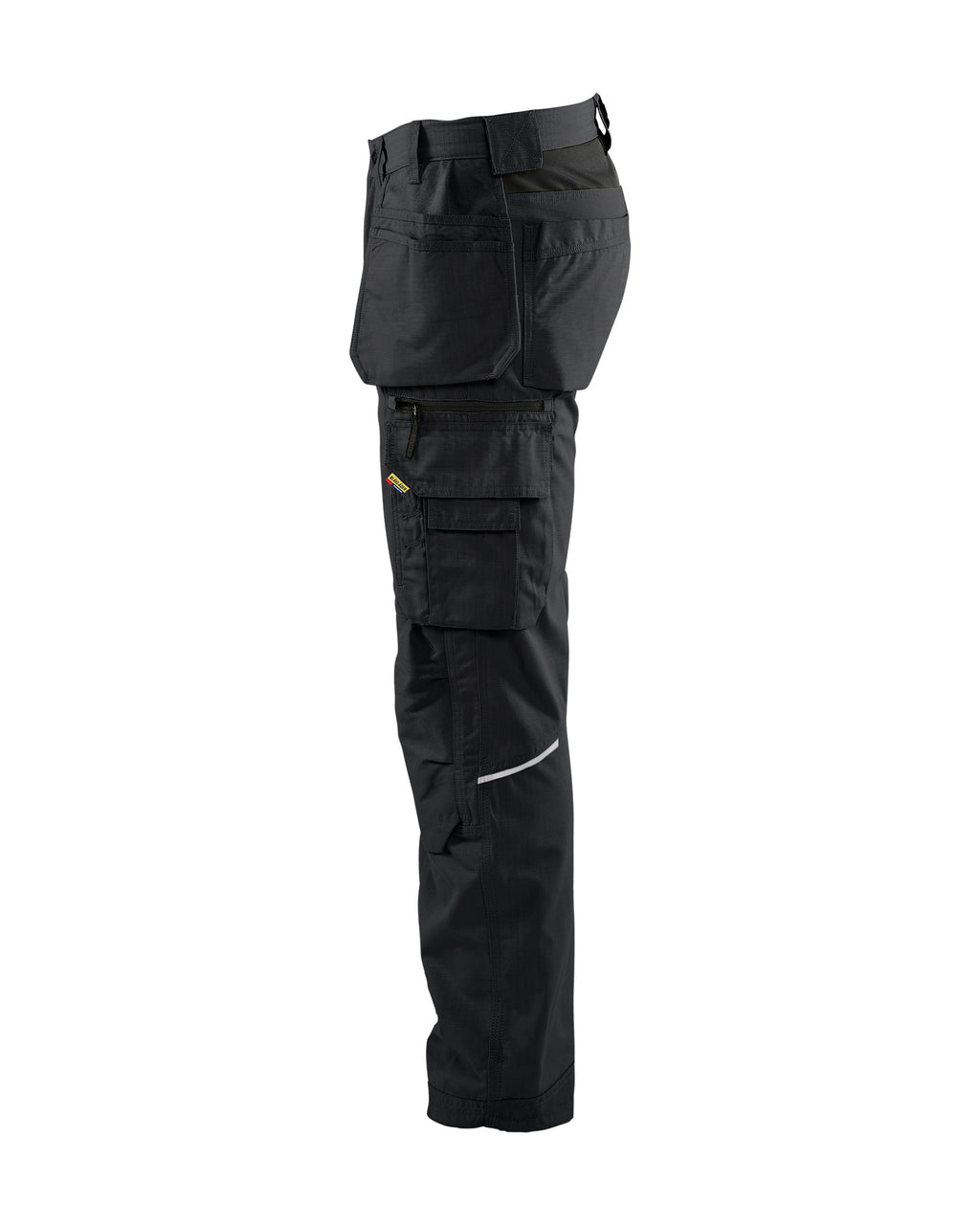 Ripstop Pants With Utility Pockets - Black