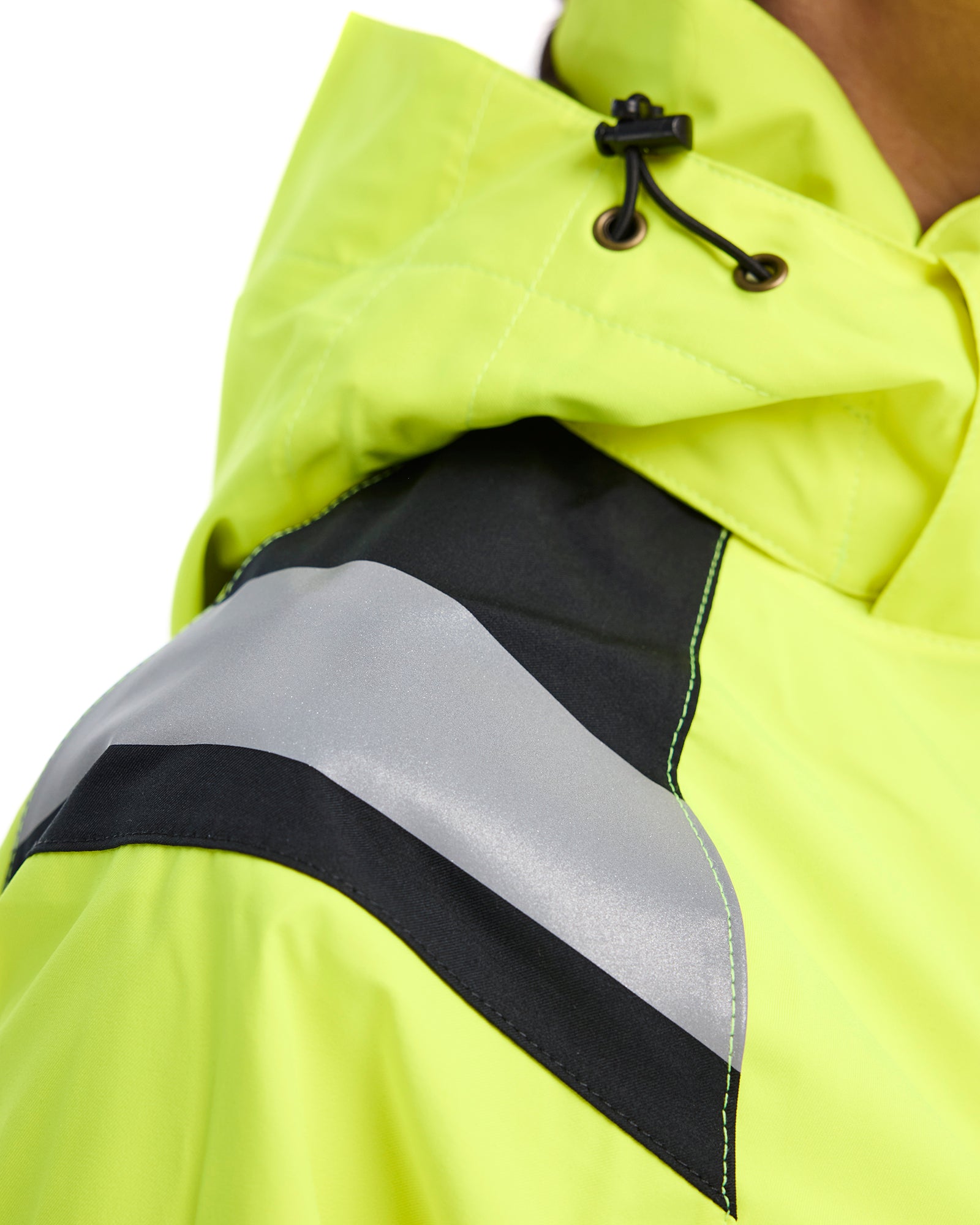 VESTE COQUILLE HAUTE-VISIBILITÉ POUR FEMME - Jaune haute-visibilité/Noir
