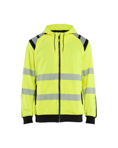 Chandail à capuche Haute-visibilité - Jaune haute-visibilité/Noir