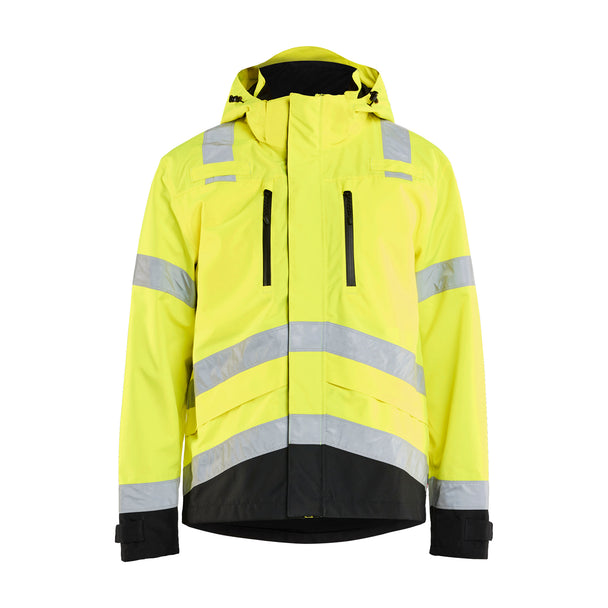 HI-VIS SHELL JACKET - Yellow Hi-viz/Black