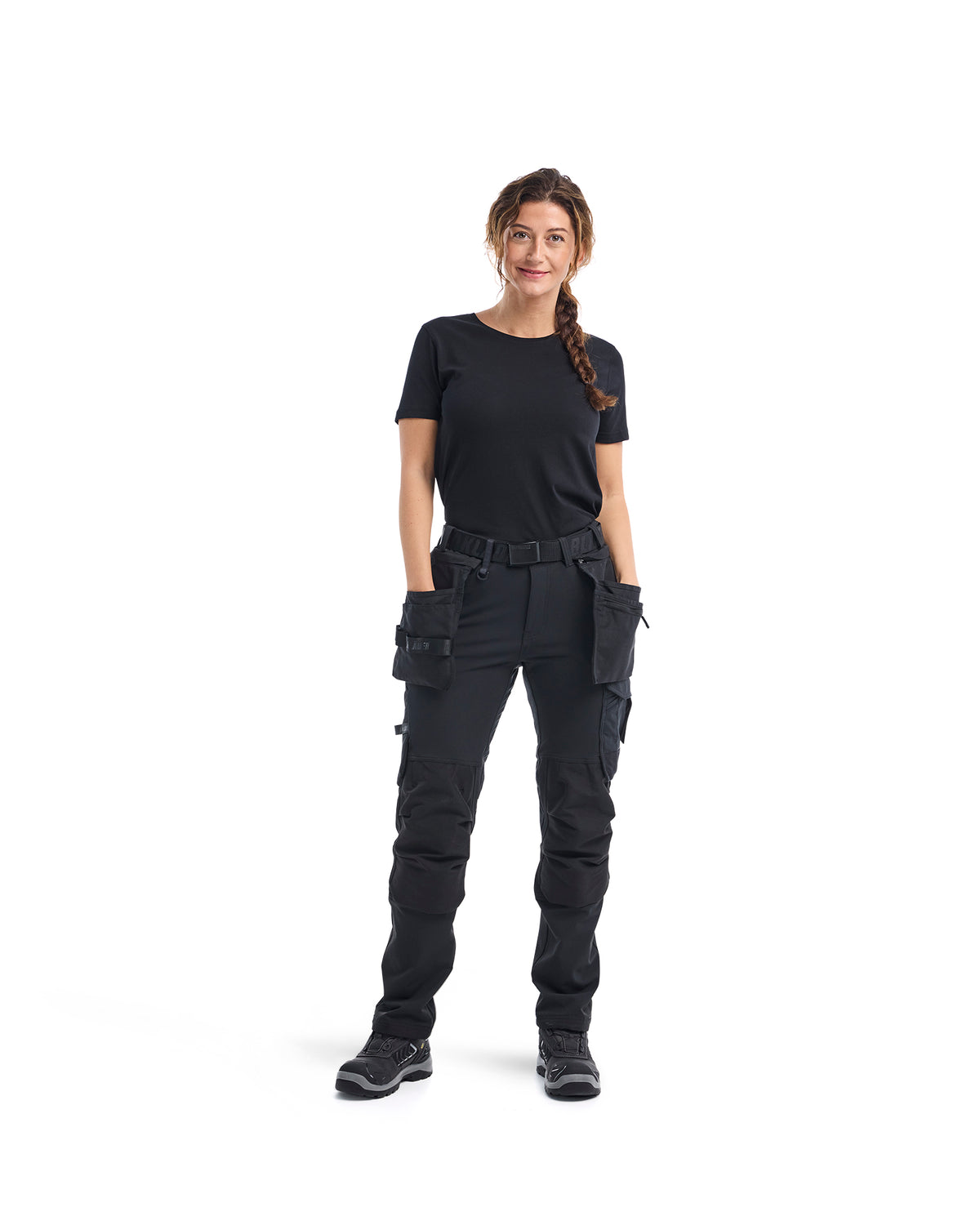 T-shirt à manches courtes pour femme - Noir