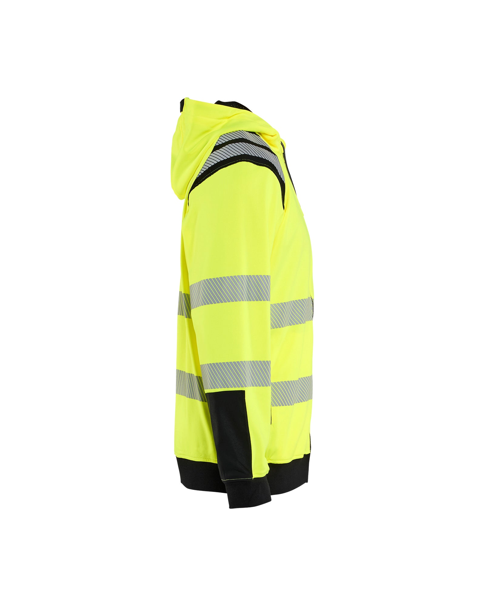 Chandail à capuche Haute-visibilité - Jaune haute-visibilité/Noir