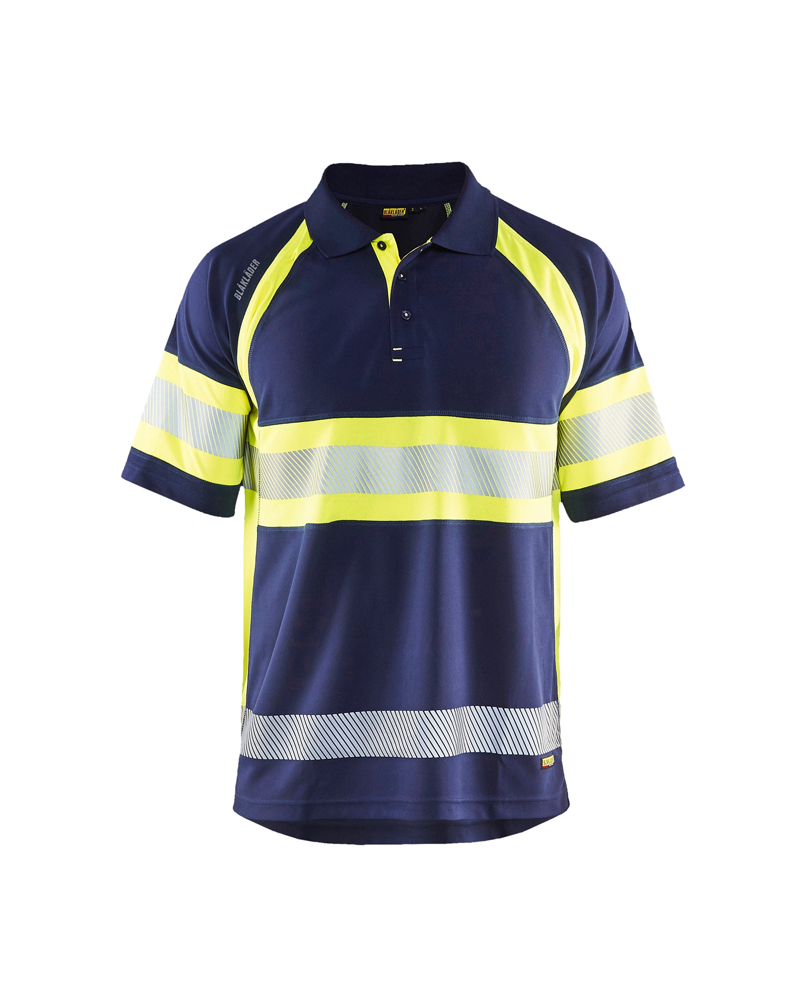 Polo Haute-Visibilité - Marine/Jaune fluo