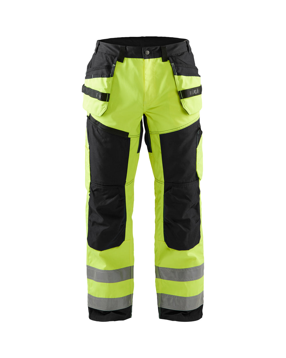 HI-VIS X1600 WORK PANTS - Yellow Hi-viz/Black
