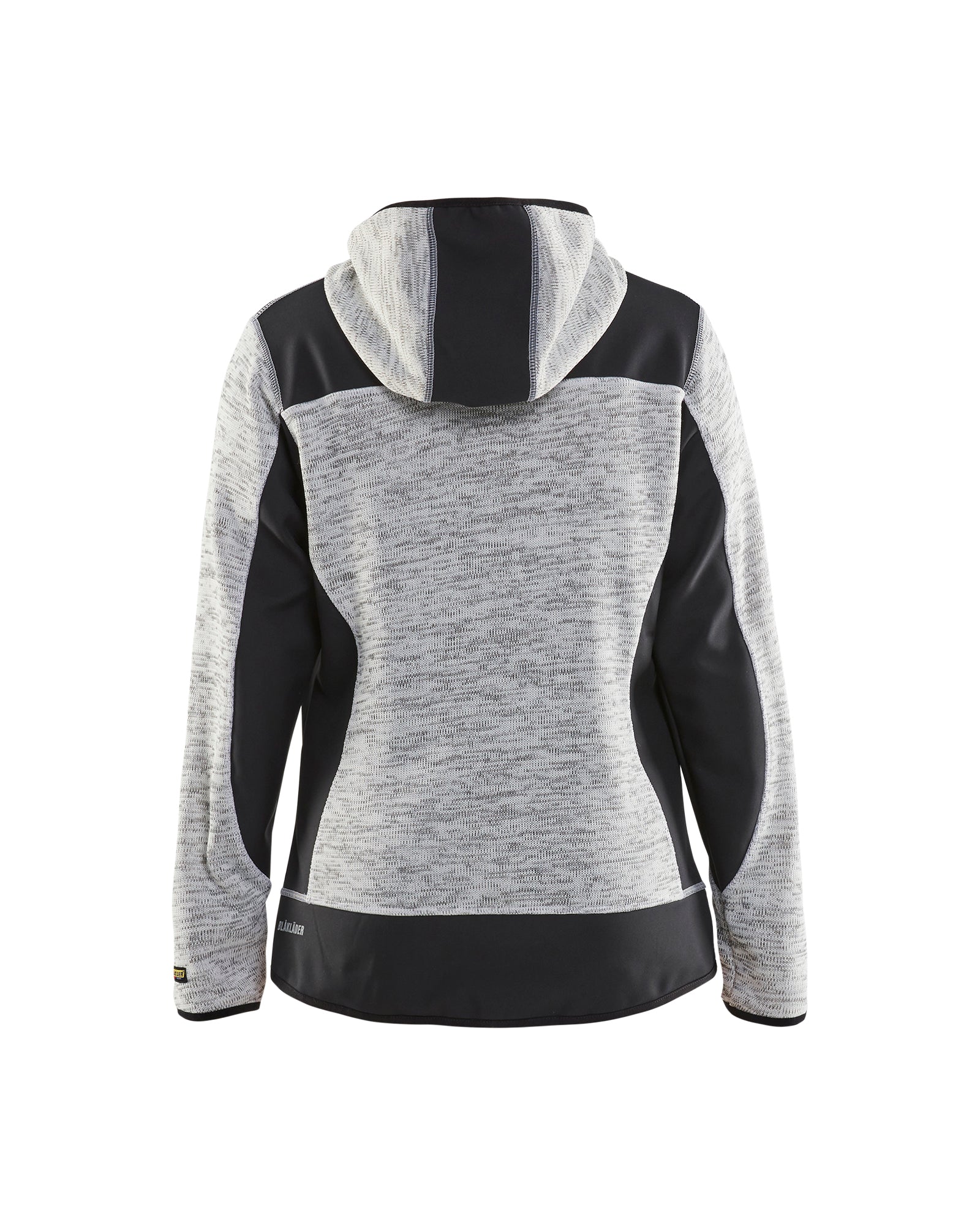 Women's Knitted Jacket - Grey melange/Black