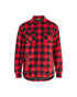 VESTE EN FLANNELLE - Rouge/Noir