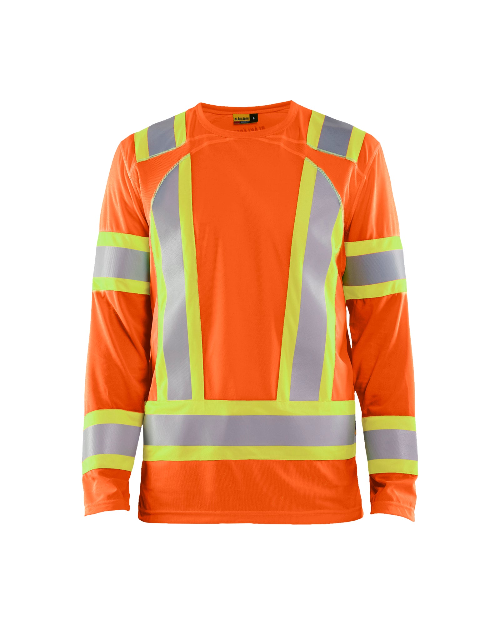T-shirt à Manches Longues Haute-visibilité CSA - Orange Haute-visibilité