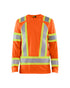 T-shirt à Manches Longues Haute-visibilité CSA - Orange Haute-visibilité
