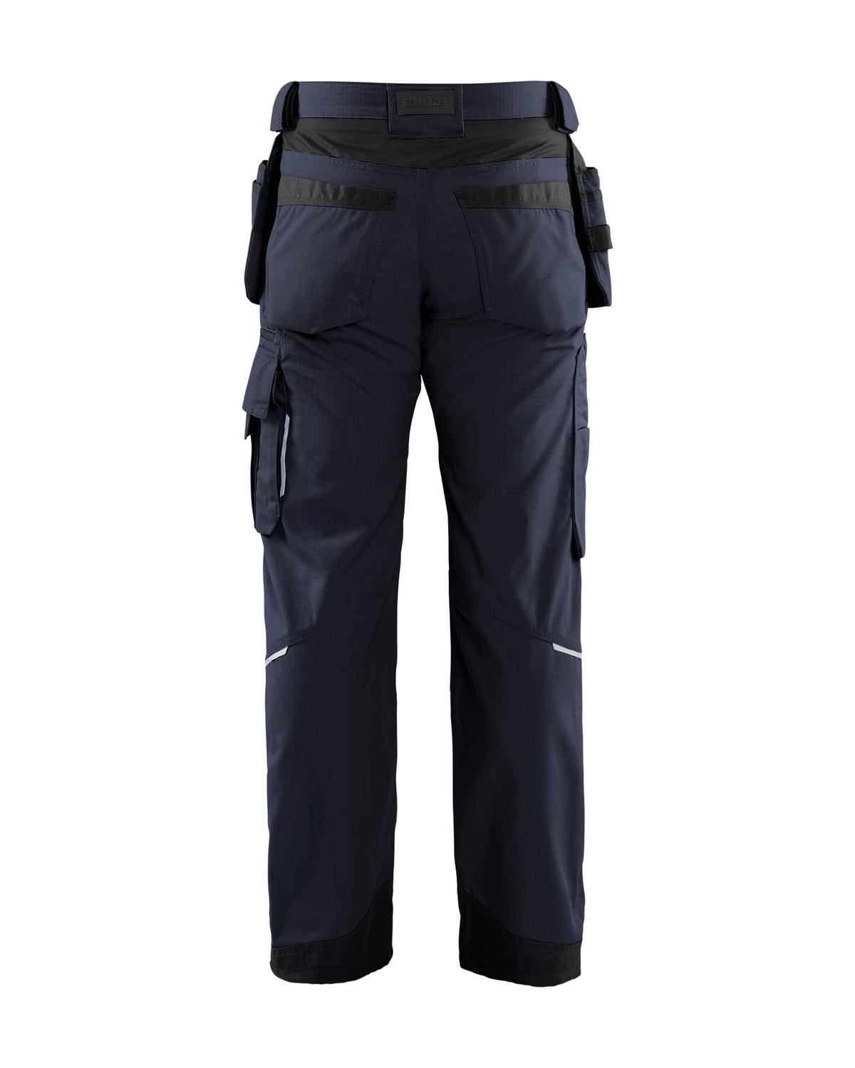 Ripstop Pants With Utility Pockets - Dark navy blue