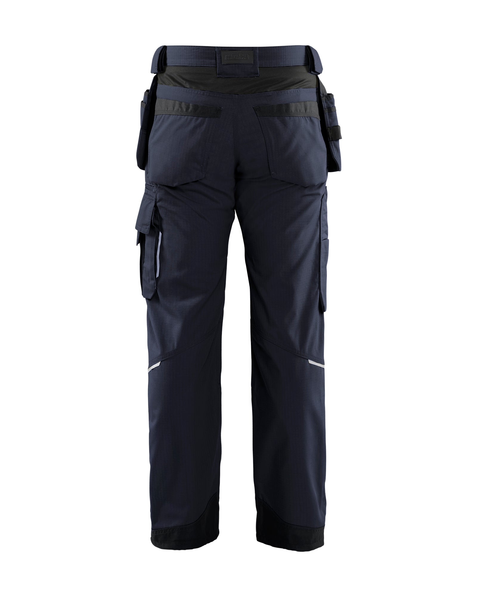 Ripstop Pants With Utility Pockets - Dark navy blue
