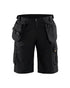 Short Long Anti-déchirure Avec Poches Utilitaires - Noir