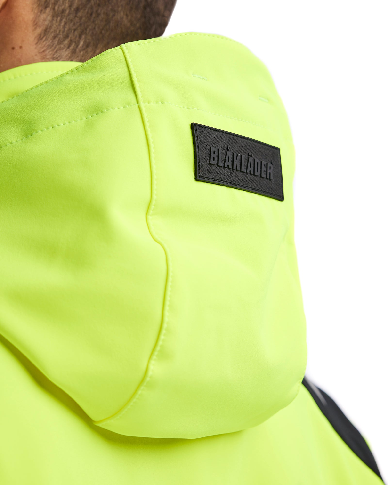 MANTEAU COQUILLE SOUPLE HAUTE-VISIBILITÉ - Jaune haute-visibilité/Noir