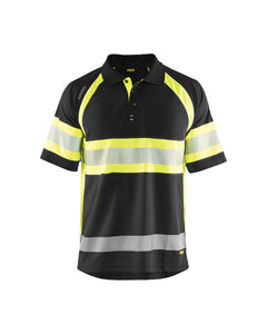 Polo Haute-Visibilité - Noir/Jaune