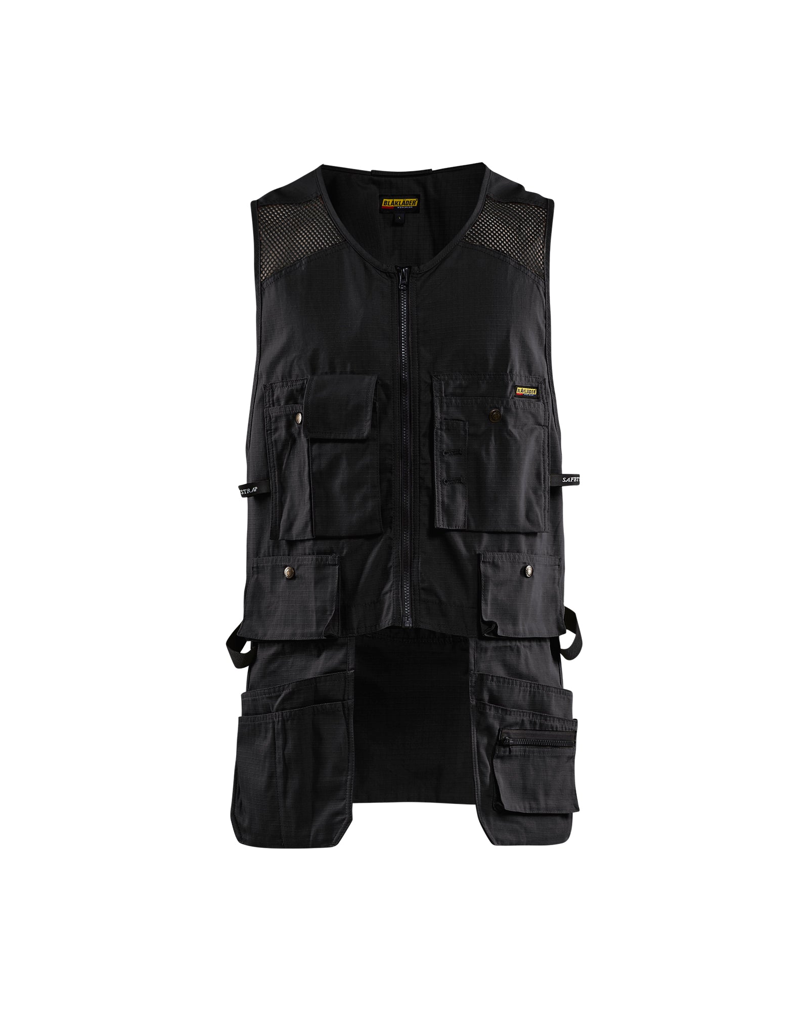 Ripstop Kangaroo Mesh Vest - Black