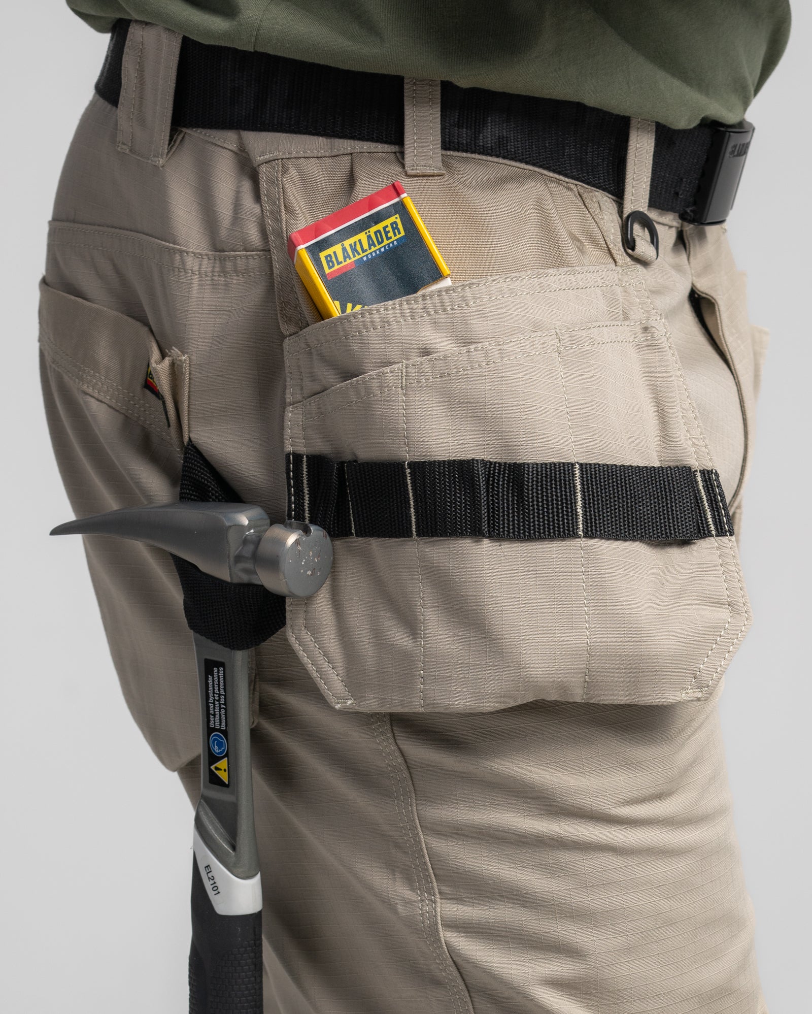Ripstop Shorts - With Utility Pockets - White/Dark grey