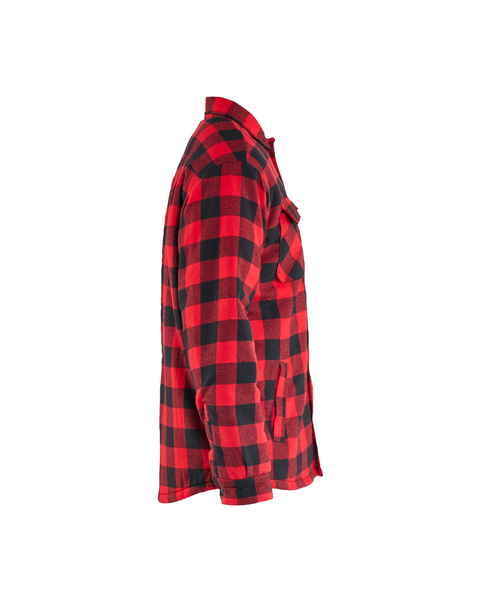 VESTE EN FLANNELLE - Rouge/Noir