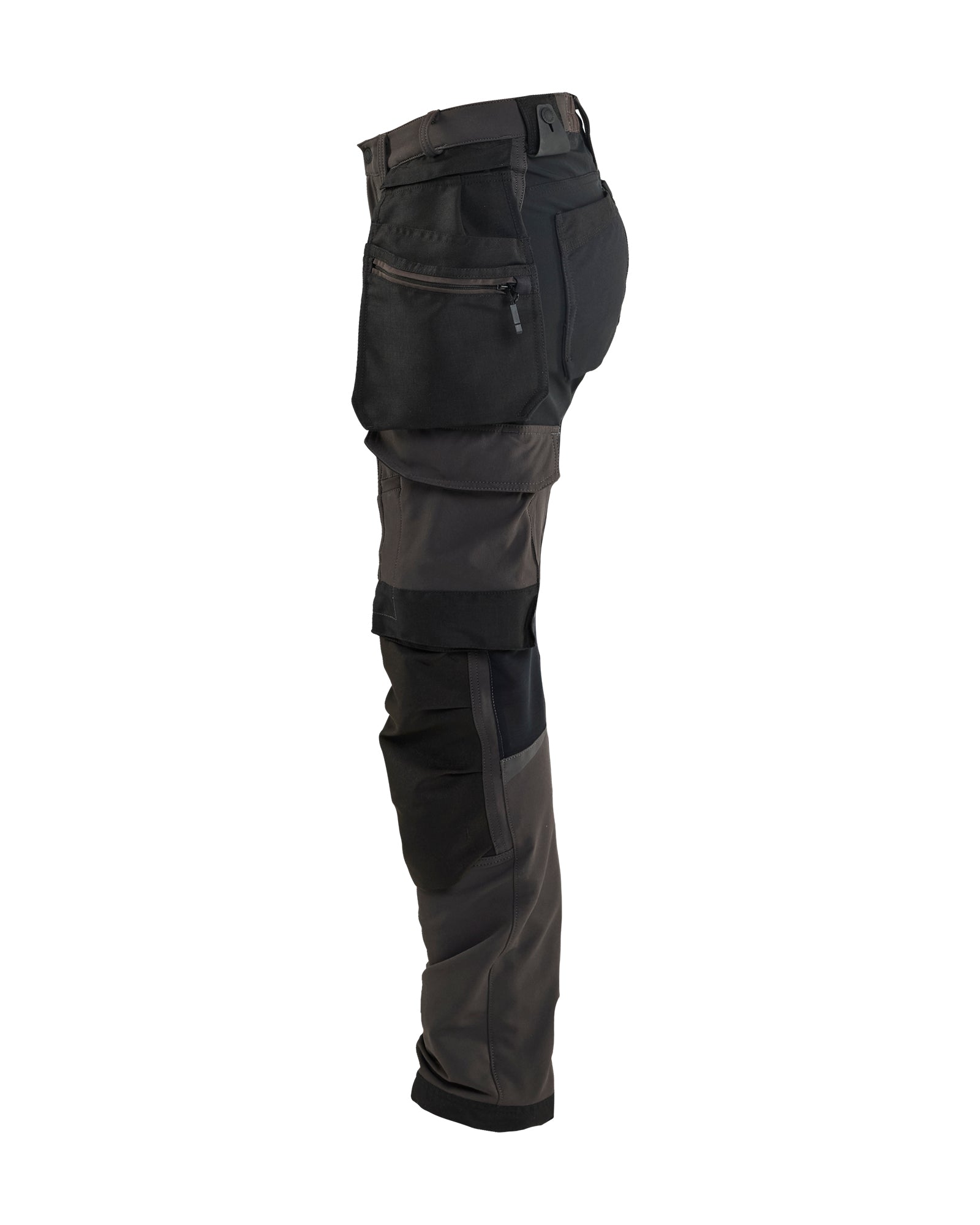 Pantalon de travail extensible dans les 4 sens pour femmes - Gris très Foncé/Noir