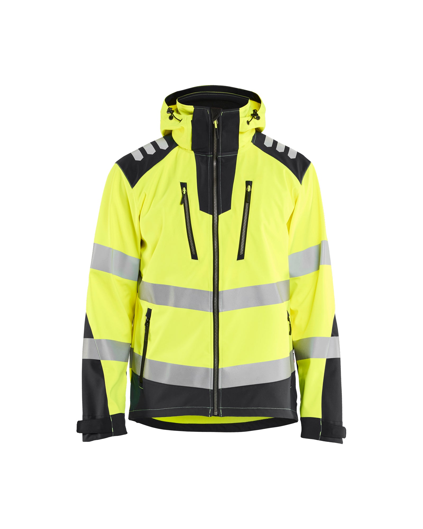 MANTEAU COQUILLE SOUPLE HAUTE-VISIBILITÉ - Jaune haute-visibilité/Noir