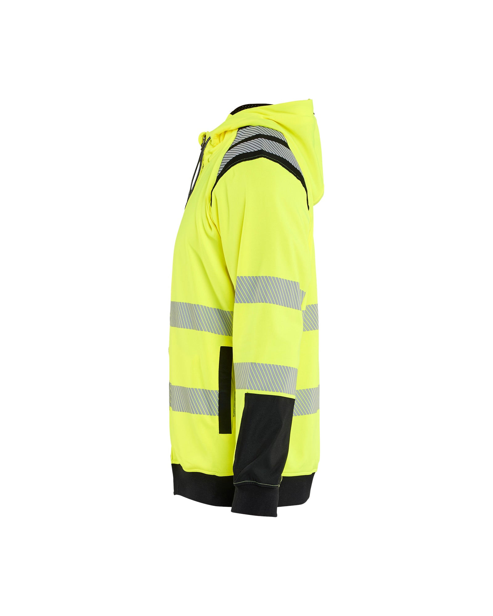 Chandail à capuche Haute-visibilité - Jaune haute-visibilité/Noir