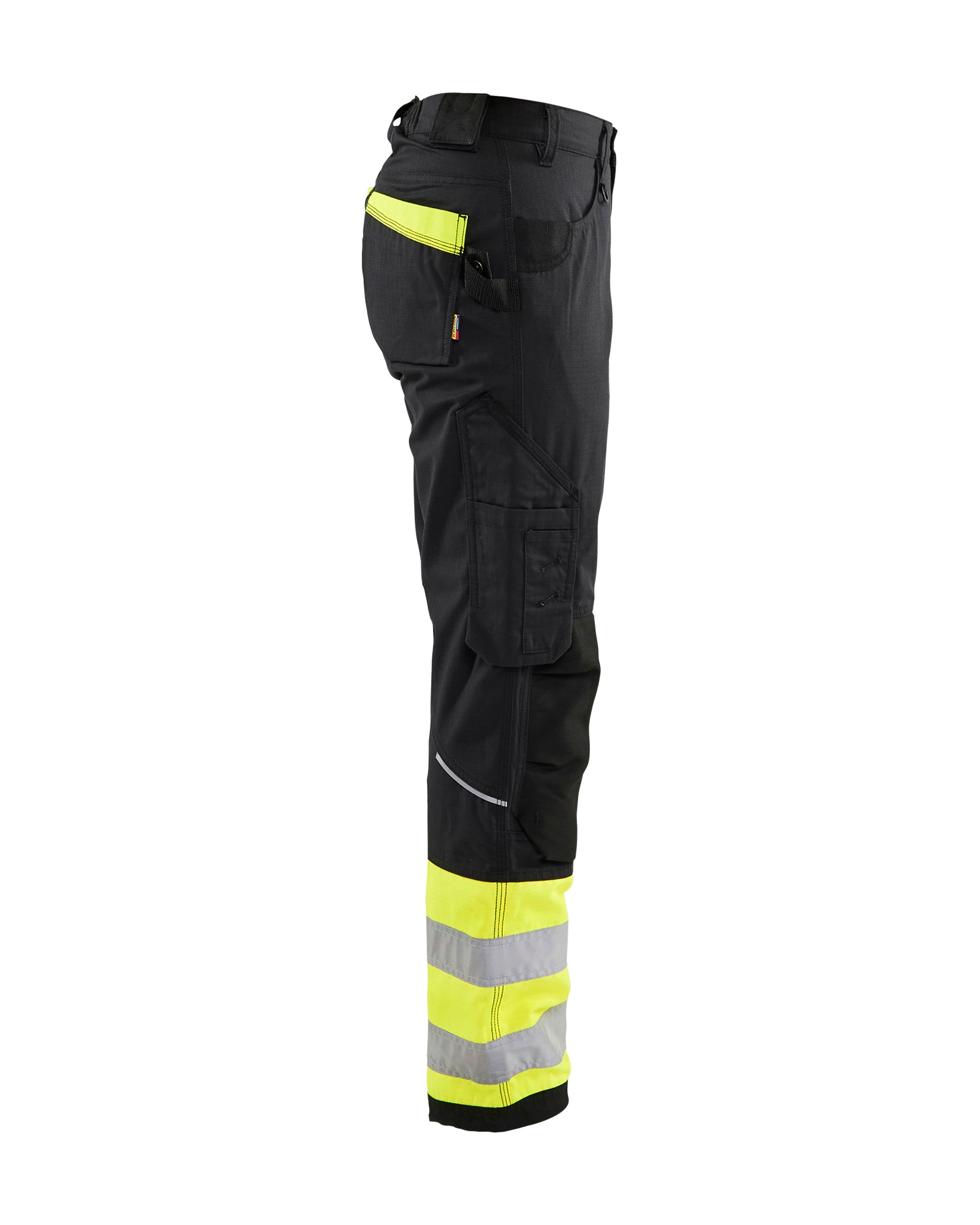 Women's Visibility Ripstop Pant - Black/Yellow Hi-viz