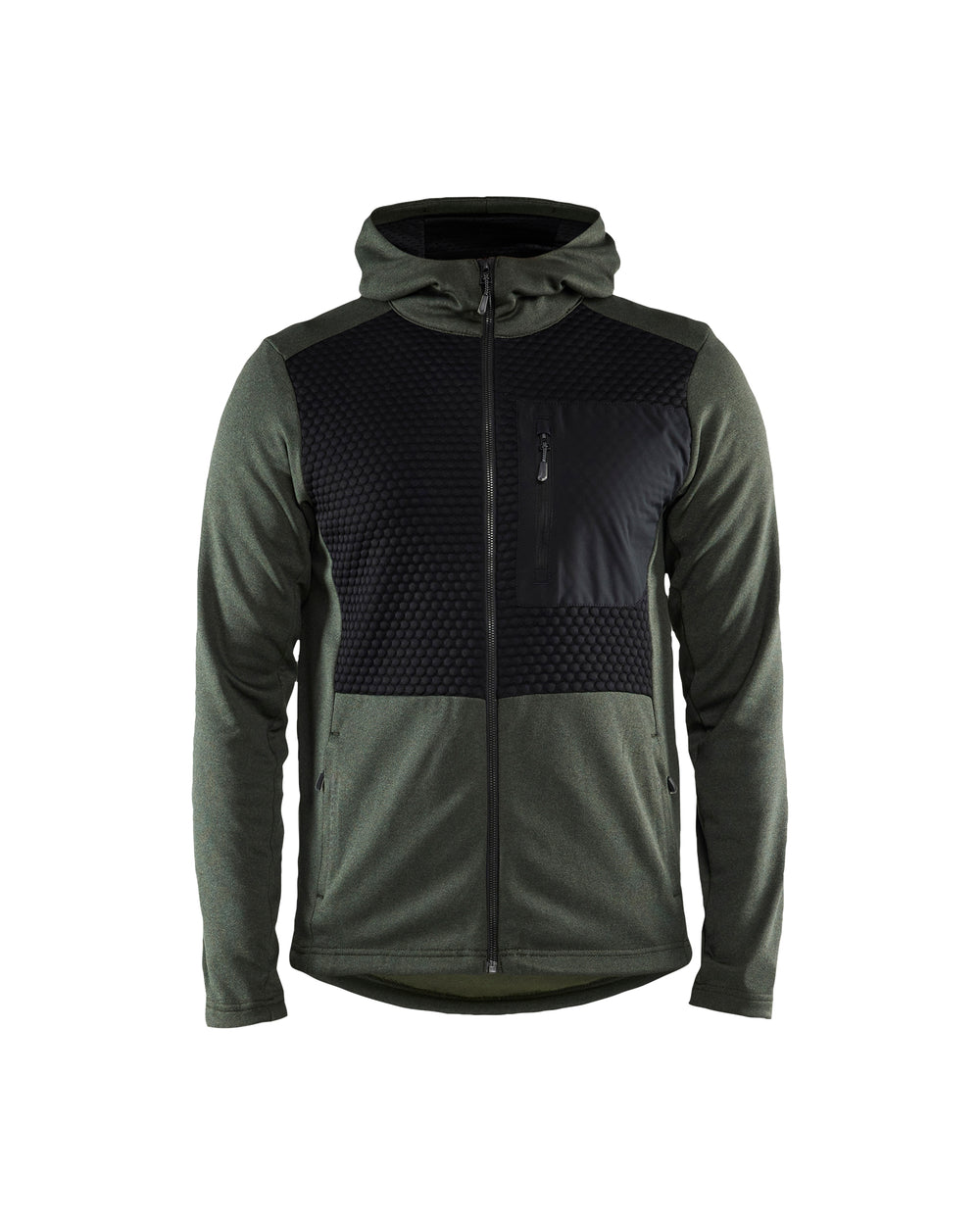 Tech Jacket - With hood - Autumn green/Black
