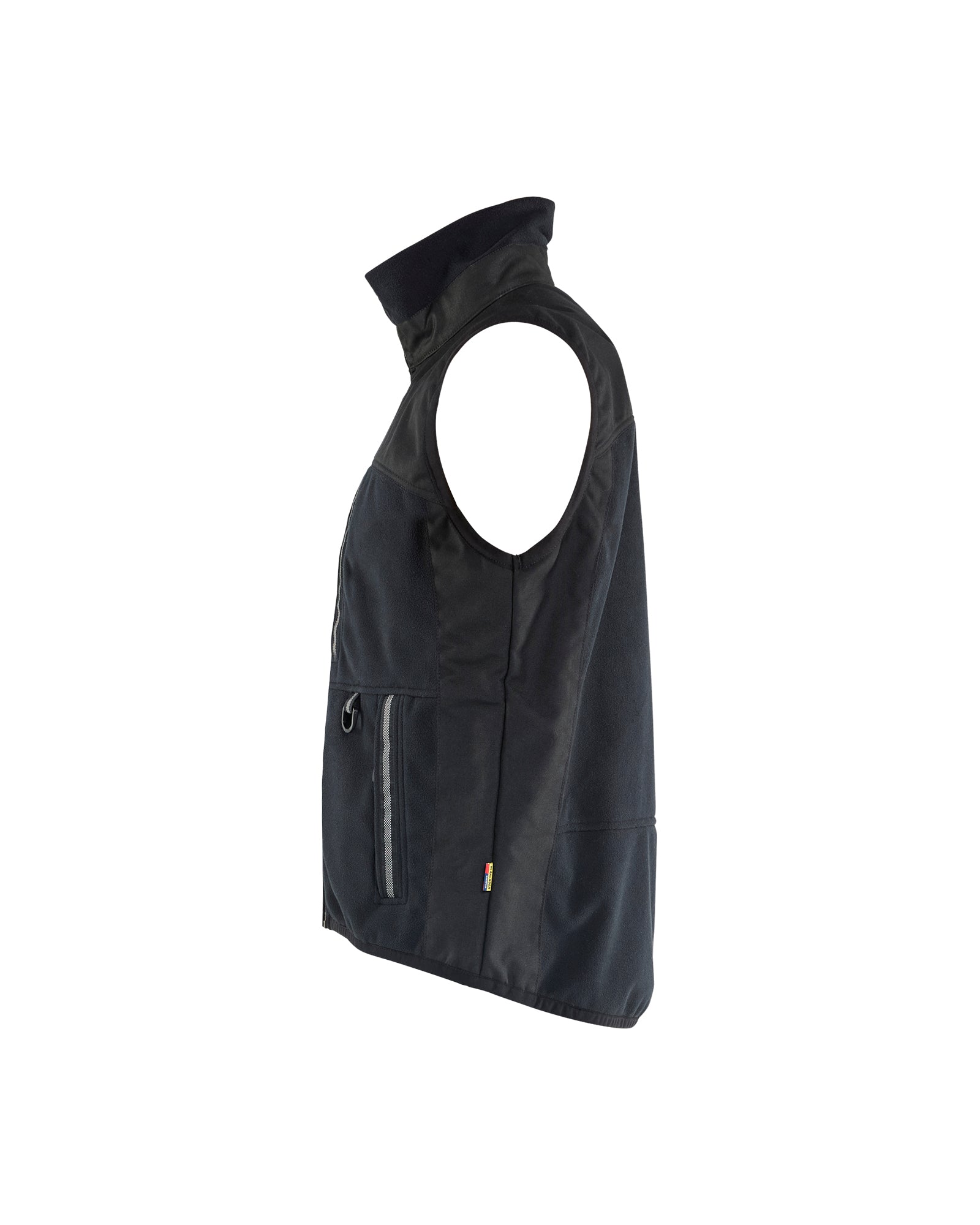 GILET EN MOLLETON À DOUBLES POIGNETS - Noir