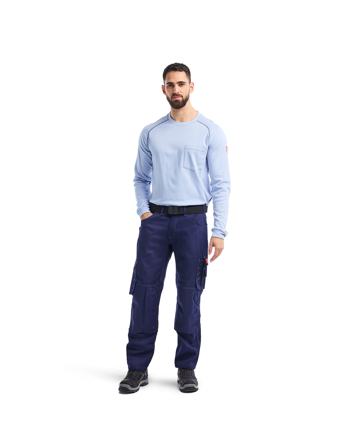 PANTALON RÉSISTANT AUX FLAMMES SANS POCHES UTILITAIRES - Marine