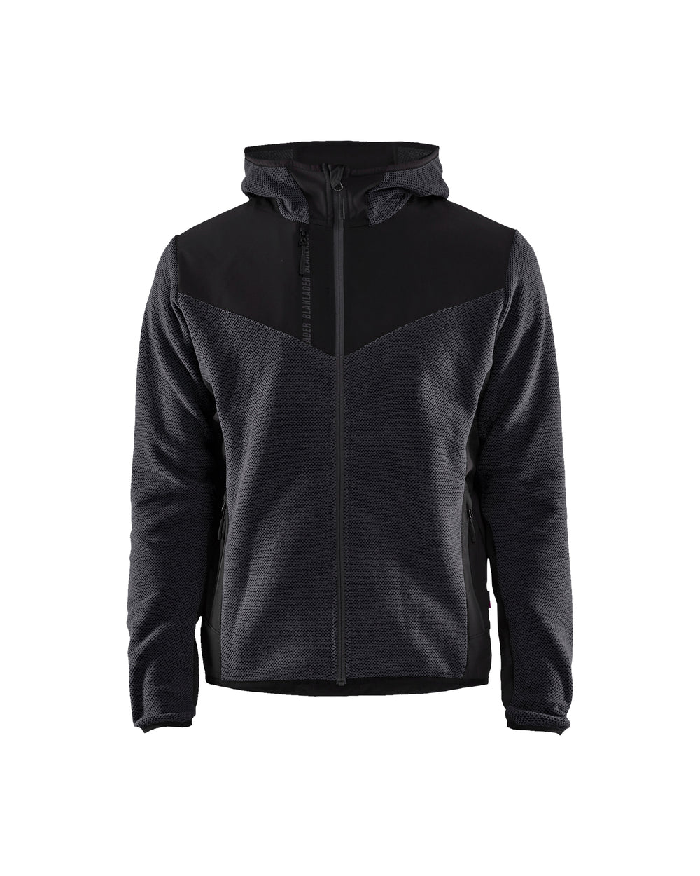 Knitted Fleece Jacket - Dark grey/Black