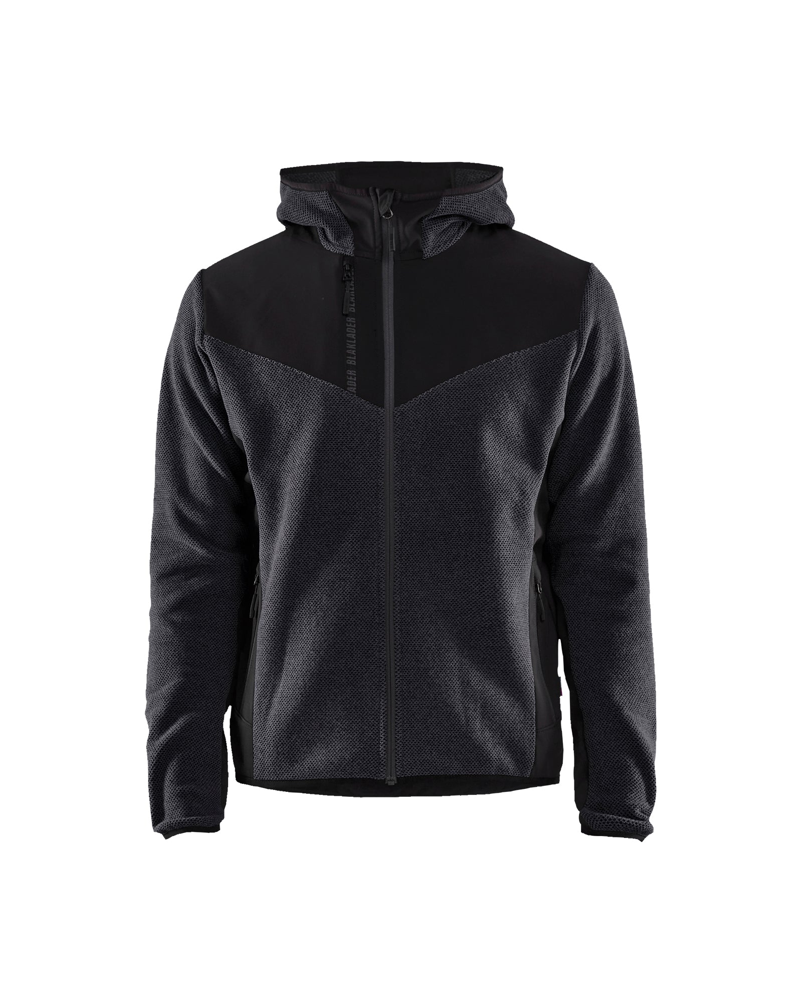 MANTEAU POLAIRE EN TRICOT - Gris Fonce/Noir