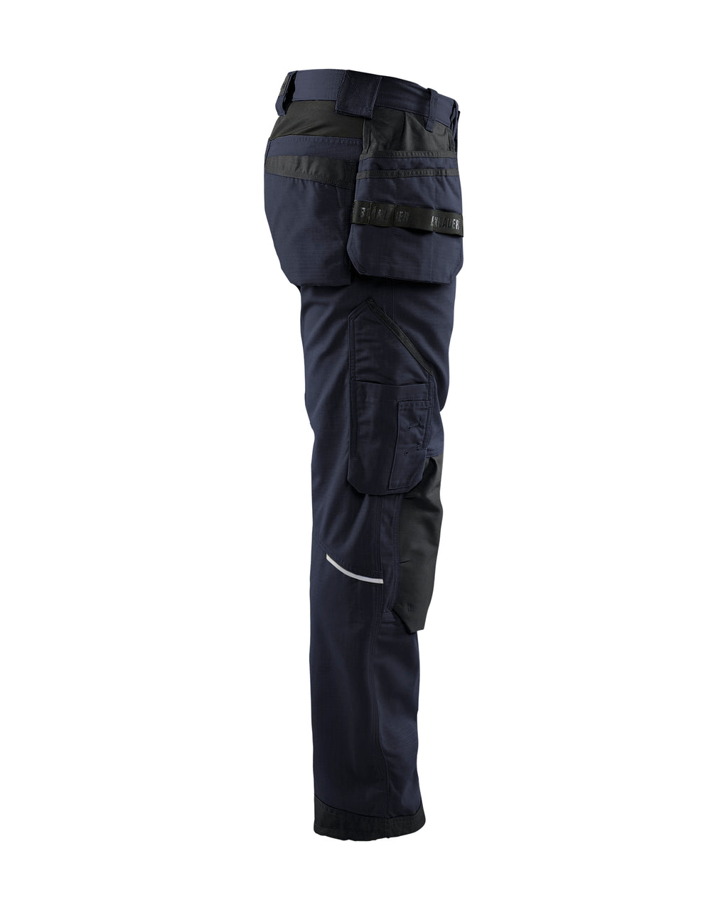 Ripstop Pants With Utility Pockets - Dark navy blue