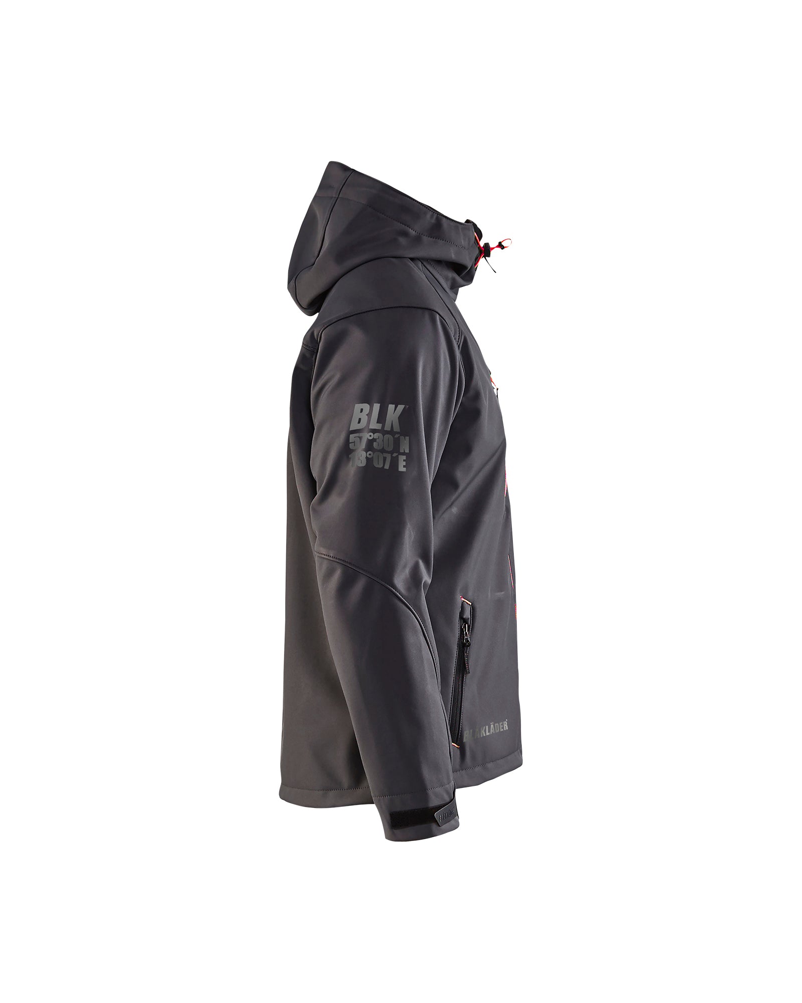 VESTE COQUILLE SOUPLE PRO - Gris foncé/rouge
