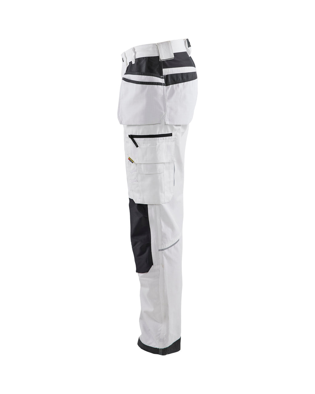 Ripstop Pants With Utility Pockets - White/Dark grey
