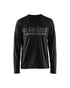 T-SHIRT IMPRIMÉ À MANCHES LONGUES - Noir