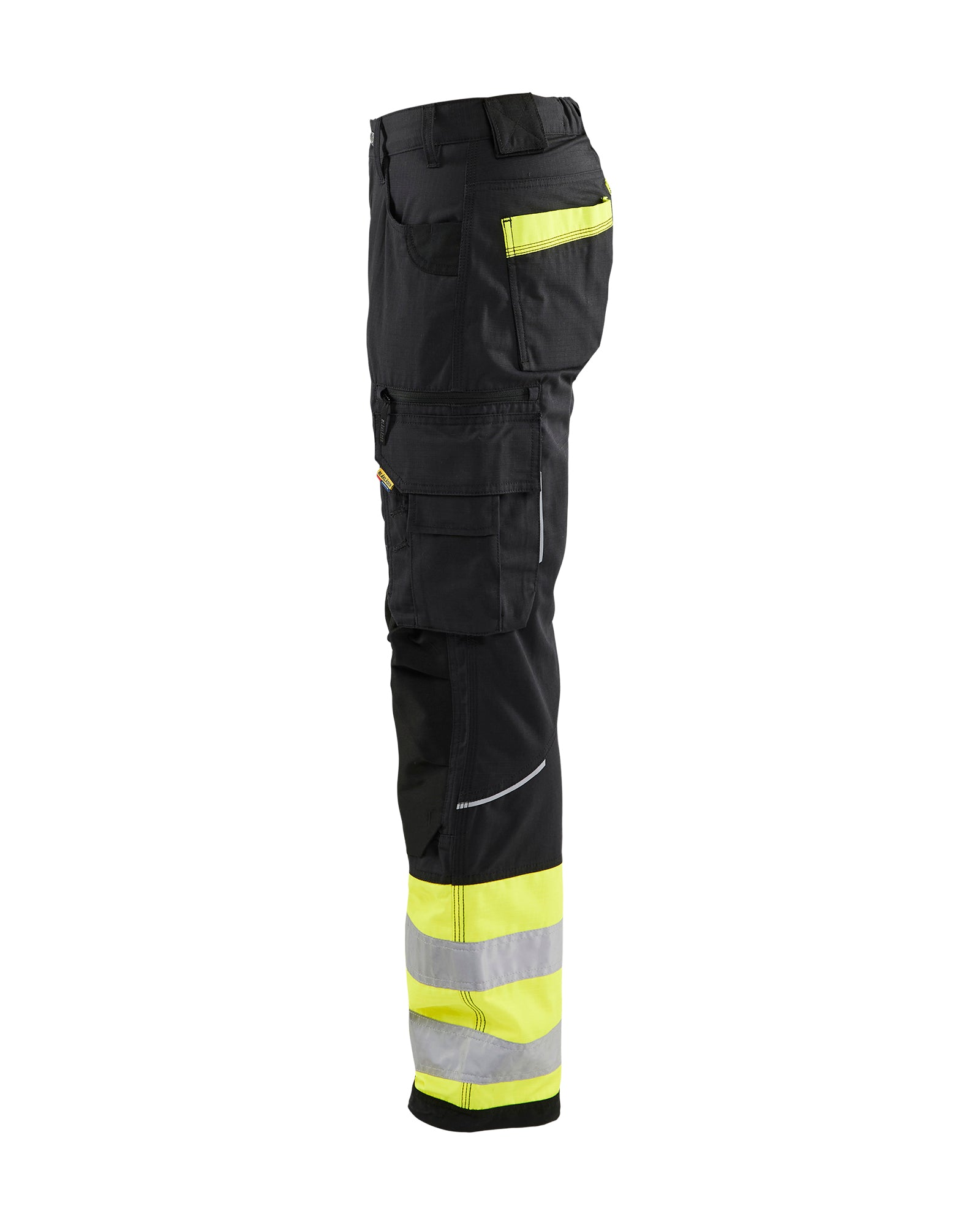 PANTALON VISIBILITÉ RIPSTOP POUR FEMMES - Noir/Jaune